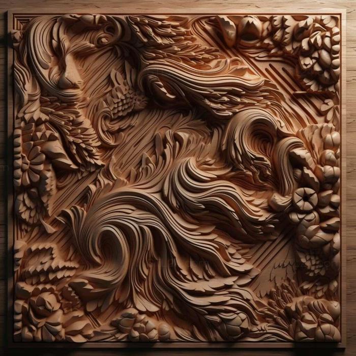 Patterns and decorations (stl hues 2, PATTERN_2506) 3D models for cnc
